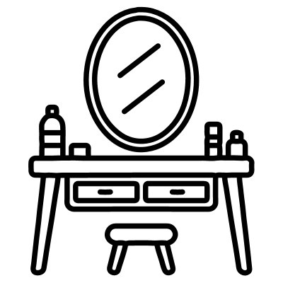 makeup table transparent png